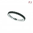 Black diamond eternity ring