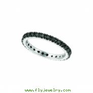 Black diamond eternity ring