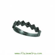 Black diamond stack ring