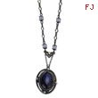 Black-plated Light & Dark Blue Crystal 16