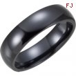 BLACK TITANIUM 05.00 06.00 mm POLISHED DOMED BAND