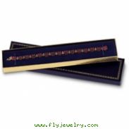 BLACK VELVET LINED BRACELET BOX-PK24