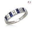 Blue Sapphire And Diamond Ring