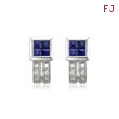 Blue Sapphire Diamond Earring