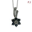 Blue Sapphire Diamond Necklace