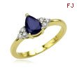 Blue Sapphire Diamond Ring