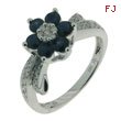 Blue Sapphire Diamond Ring