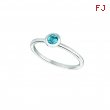 Blue topaz bezel set ring