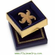 BLUE VELVET LINED SM CHARM BOX-PK24