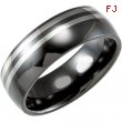 Ceramic & Tungsten 05.00 08.00 MM TUNGSTEN INLAY CERAMIC COUTURE NONE