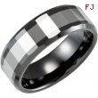 Ceramic & Tungsten 07.00 08.00 MM TUNGSTEN INLAY CERAMIC COUTURE NONE