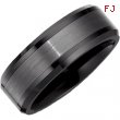 Ceramic & Tungsten 08.50 08.00 MM BLACK CERAMIC COUTURE NONE