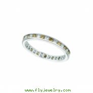 Champagne & white diamond eternity band