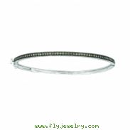 Champagne diamond milgrain bangle