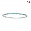 Champagne diamond milgrain bangle