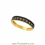 Champagne diamond stack ring