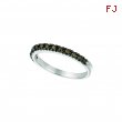 Champagne Diamond Stackable Ring, 14K White Gold