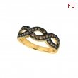 Champagne diamond twisted ring