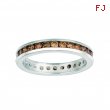 Channel set champagne diamond eternity band
