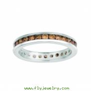 Channel set champagne diamond eternity band