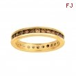 Channel set champagne diamond eternity band