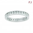 Channel set diamond eternity band
