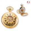 Charles Hubert 14k Gold-plated White Dial Pocket Watch