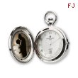 Charles Hubert Chrome Finish Brass Photo Insert Pocket Watch