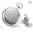 Charles Hubert Chrome-finish White Dial Pocket Watch