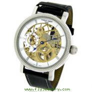Charles Hubert Visible Mechanics Leather Band Watch