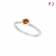 Citrine bezel set ring