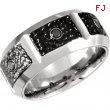 Cobalt 10.00 10.00 MM POLISHED CASTED BAND .24 CT TW BLCK DIA