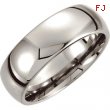 Cobalt SIZE 14.00 08.00 MM POLISHED SLIGHTLY DOMED BAND