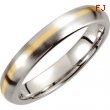 Cobalt/14kt Yellow 10.00 04.00 MM POLISHED DOMED BAND