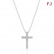 Cubic Zirconia Bling Cross Pendant