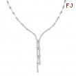 Designer Diamond Necklace, 14K White Gold