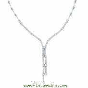 Designer Diamond Necklace, 14K White Gold