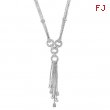 Designer Diamond Necklace 14K White Gold