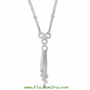Designer Diamond Necklace 14K White Gold
