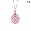 Diamond  oval necklace
