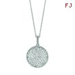 Diamond  round necklace