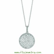 Diamond  round necklace