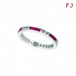 Diamond & ruby eternity ring