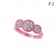 Diamond 3 round ring