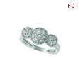 Diamond 3 round ring