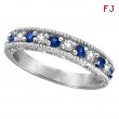 Diamond and Sapphire Ring Band