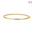 Diamond bangle, 14K yellow gold