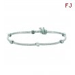 Diamond bezel set bracelet