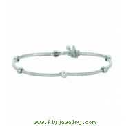 Diamond bezel set bracelet