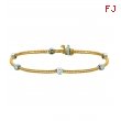 Diamond bezel set bracelet